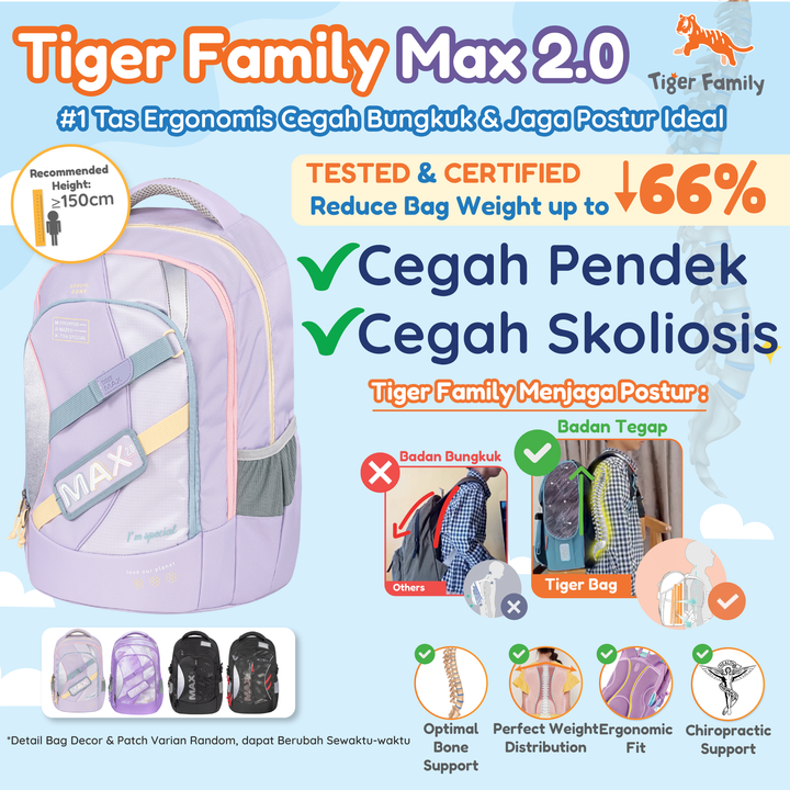 Tiger Family Ergonomic Bag - Max 2.0