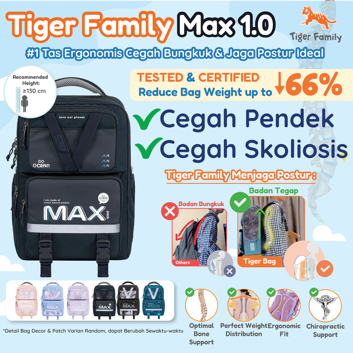 Tiger Family Ergonomic Bag - Max Pack 1.0