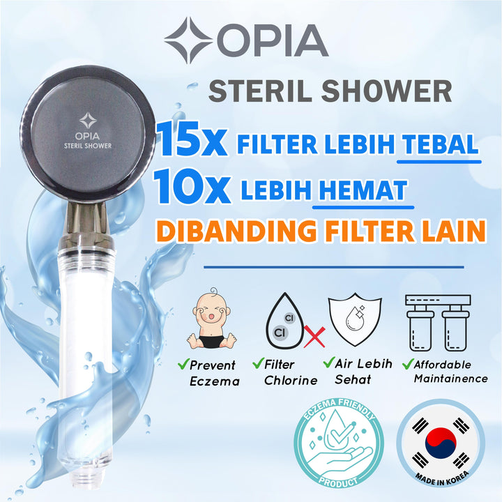 Opia Steril Shower Filter Head Set 