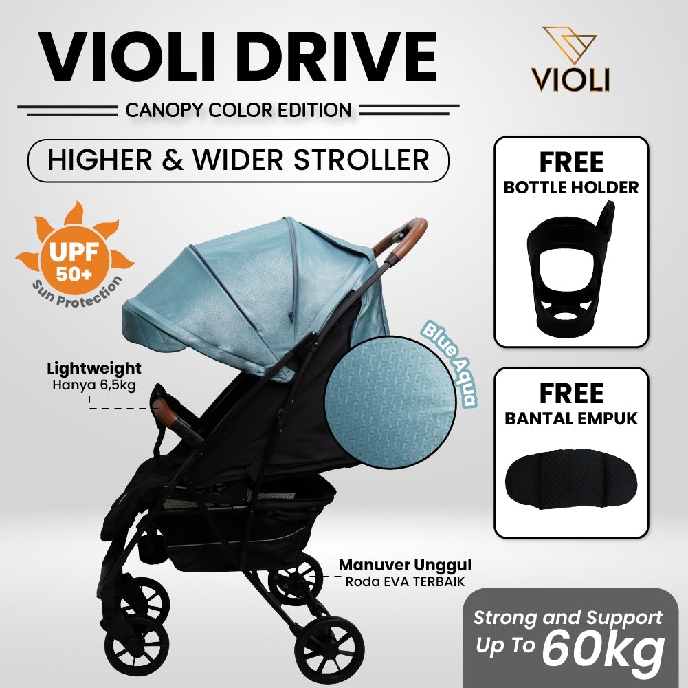 Violi Drive Stroller  Canopy Color Edition - Stroller Baby Bayi Anak Kereta Dorong Bayi