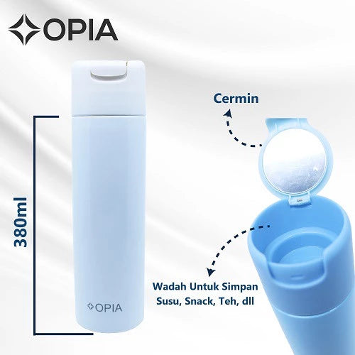 Opia Snack Thermal Bottle 380ml - Tumblr Stainless tahan panas dan dingin