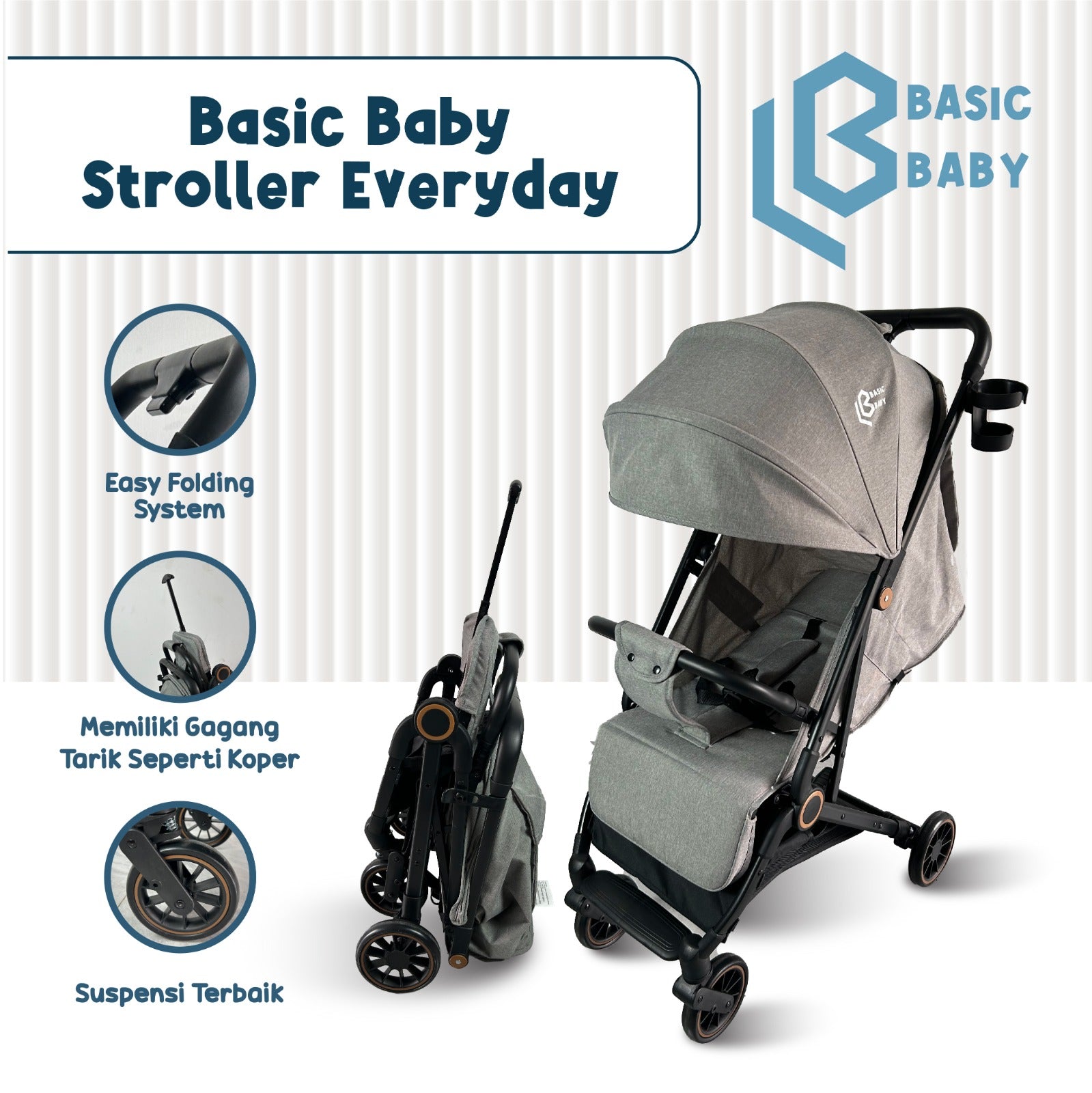 Basic Baby Stroller Everyday – Stroller Bayi Kereta Dorong Bayi