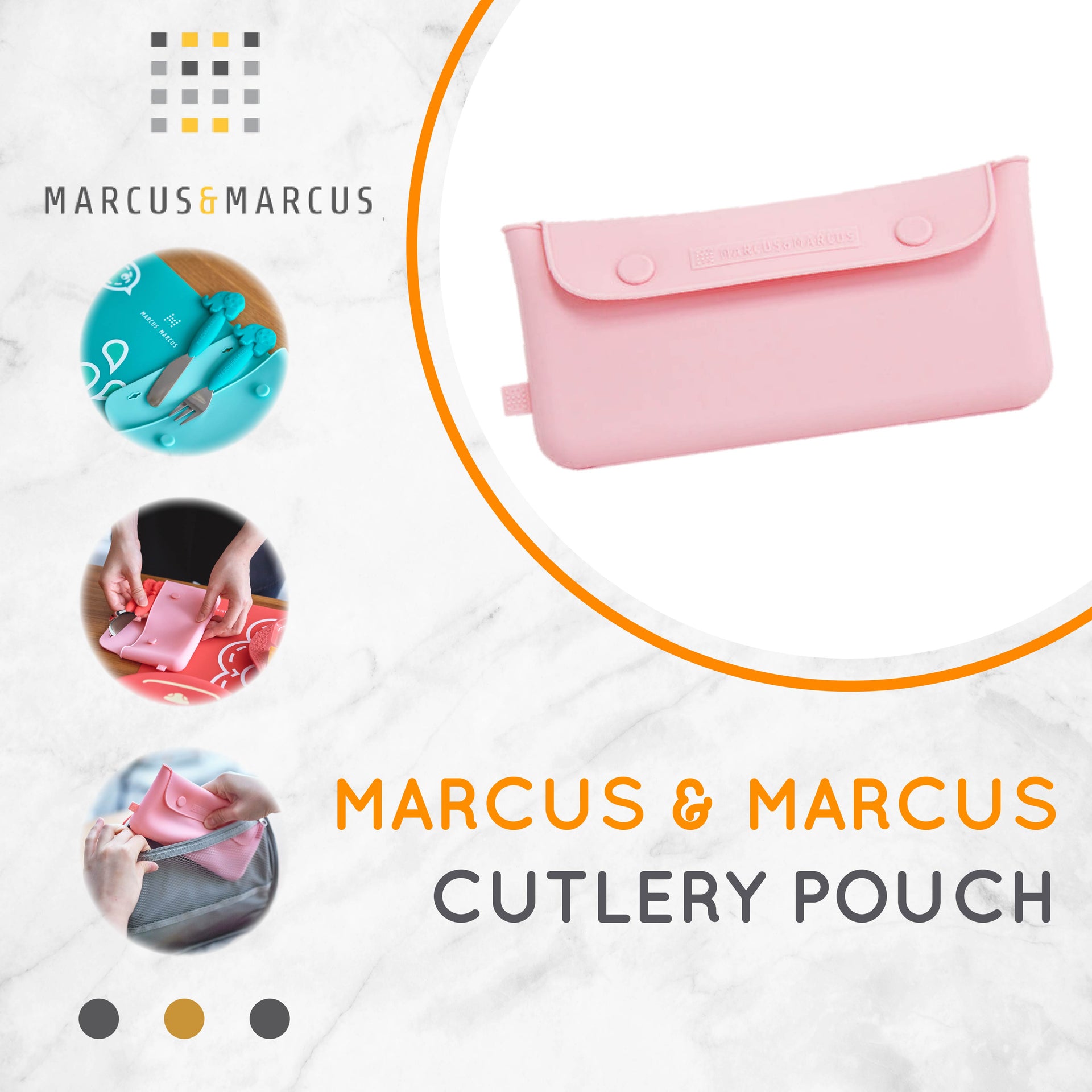 Marcus & Marcus Silicone Cutlery Pouch
