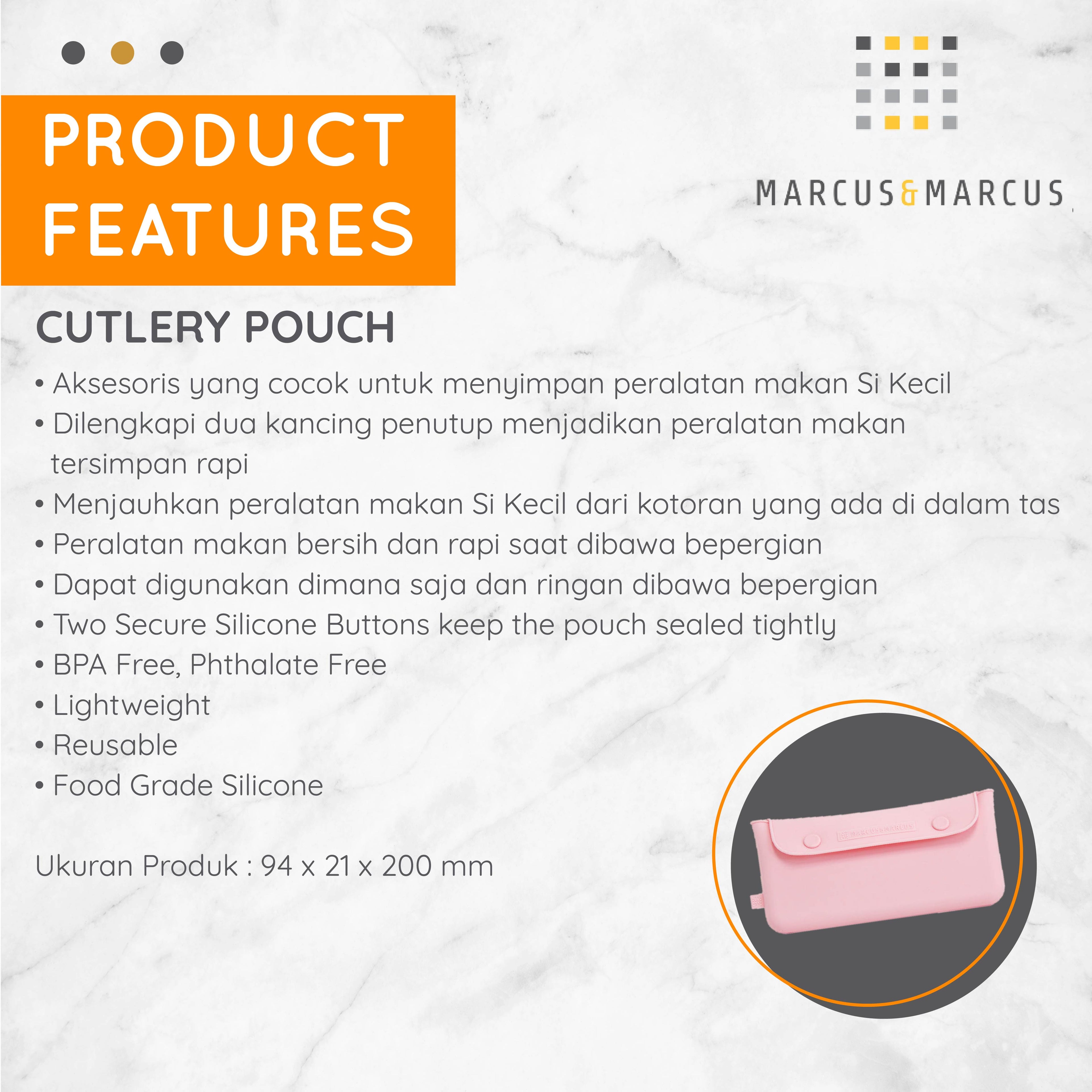 Marcus & Marcus Silicone Cutlery Pouch