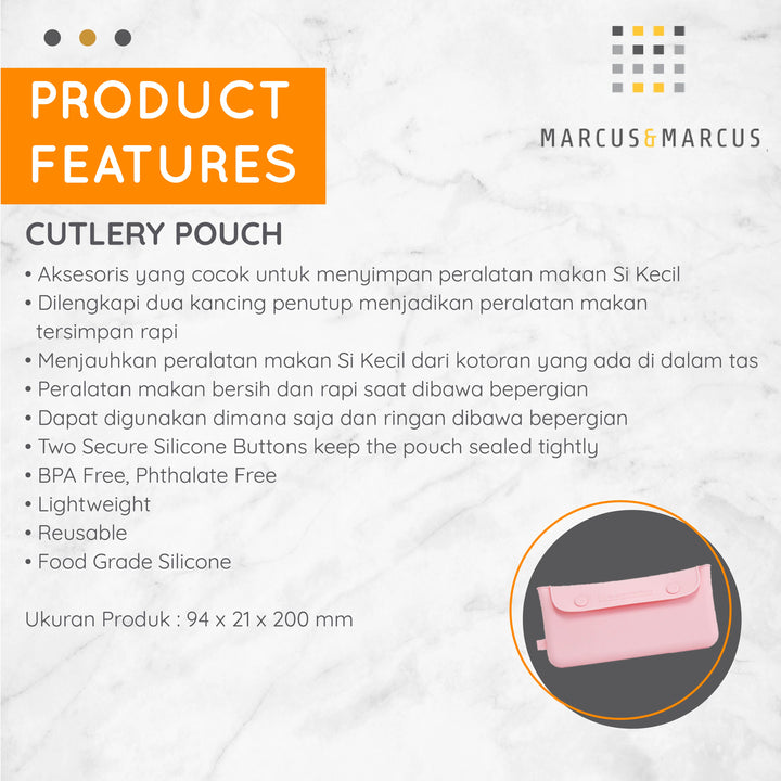 Marcus & Marcus Silicone Cutlery Pouch