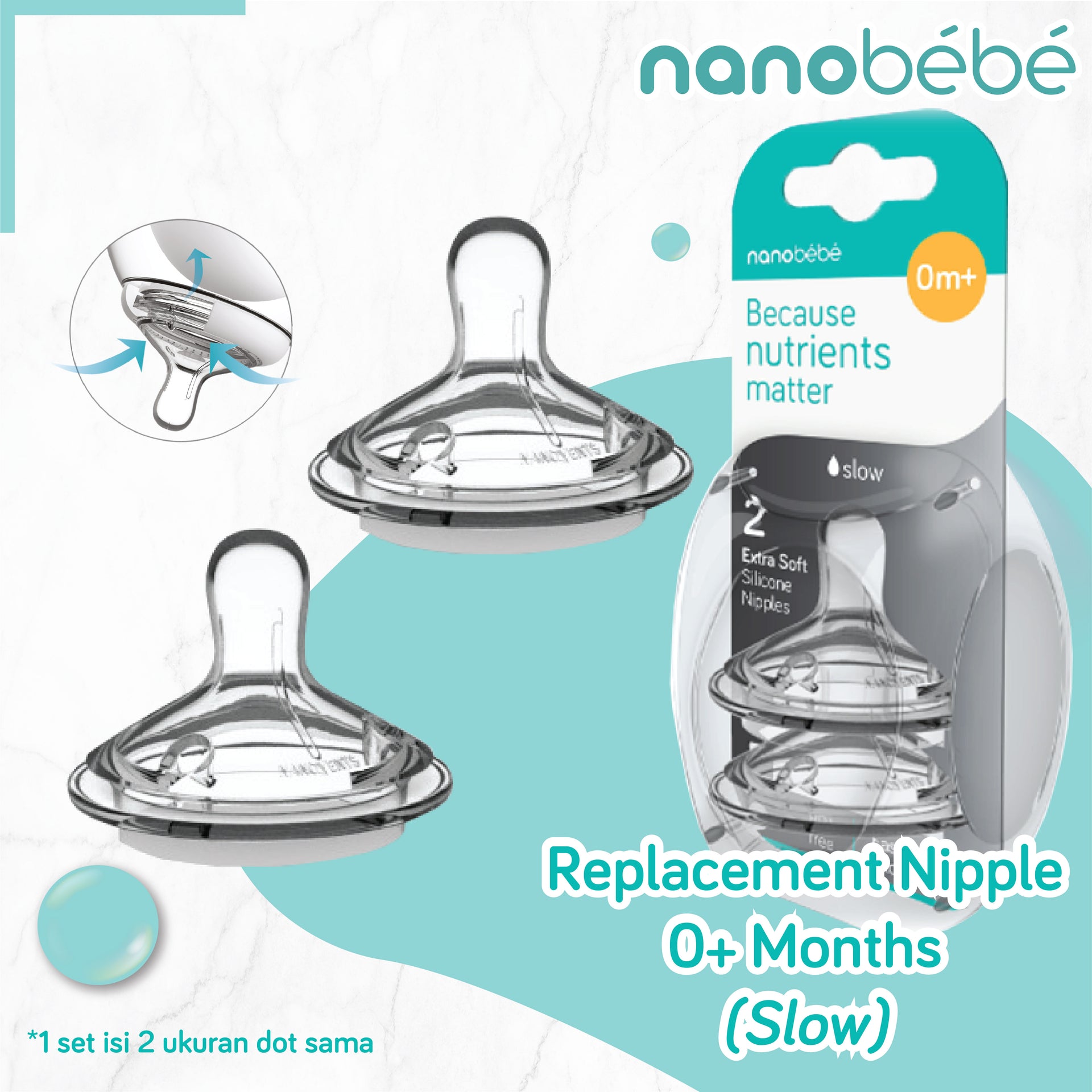 Nanobebe Replaecement Nipple