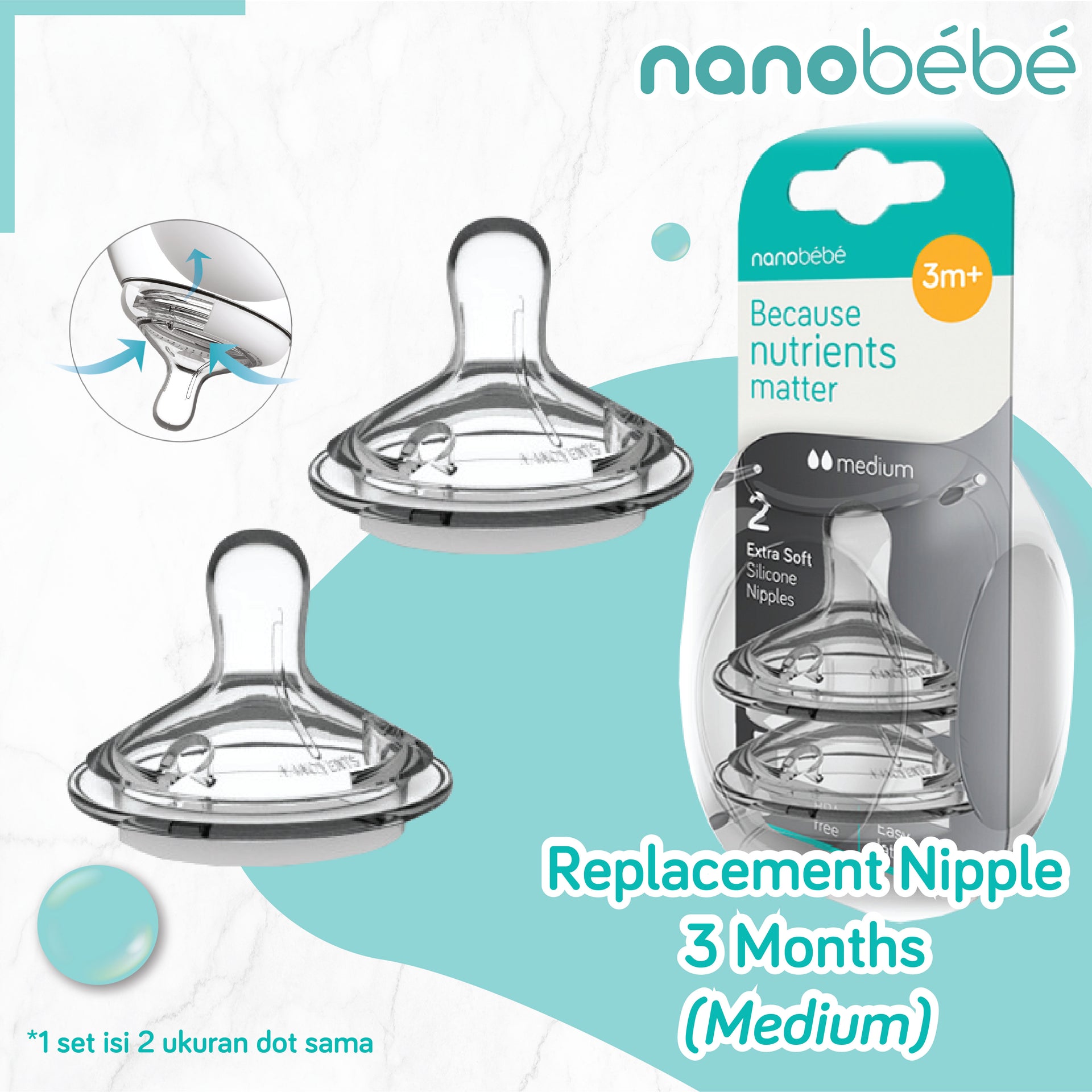 Nanobebe Replaecement Nipple