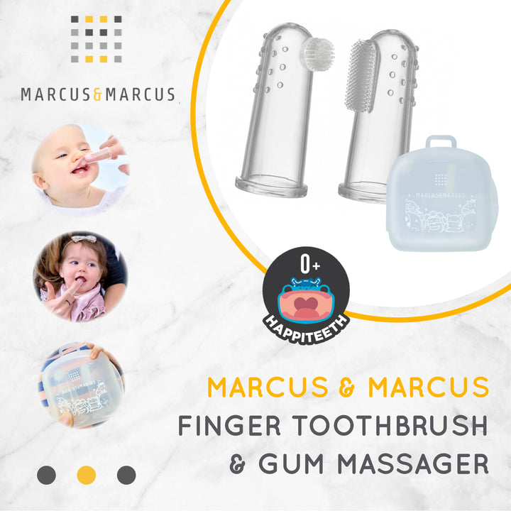 Marcus&Marcus Finger Tootbrush & Gum Massager Set