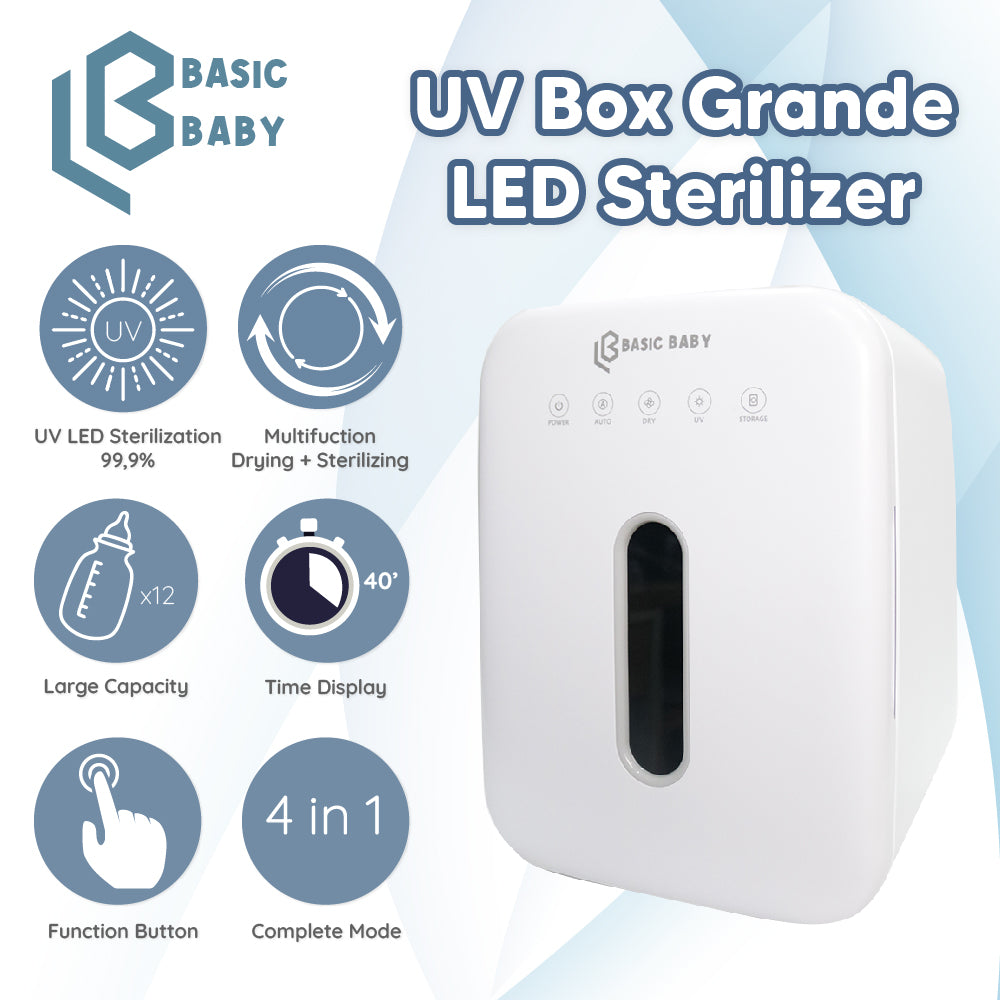 Basic Baby UV Box Grande LED Sterilizer - Alat UV Steril Murah Botol Bayi