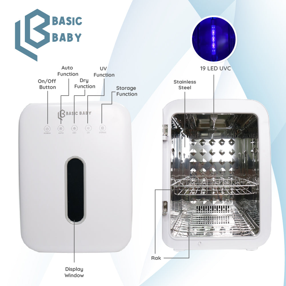 Basic Baby UV Box Grande LED Sterilizer - Alat UV Steril Murah Botol Bayi