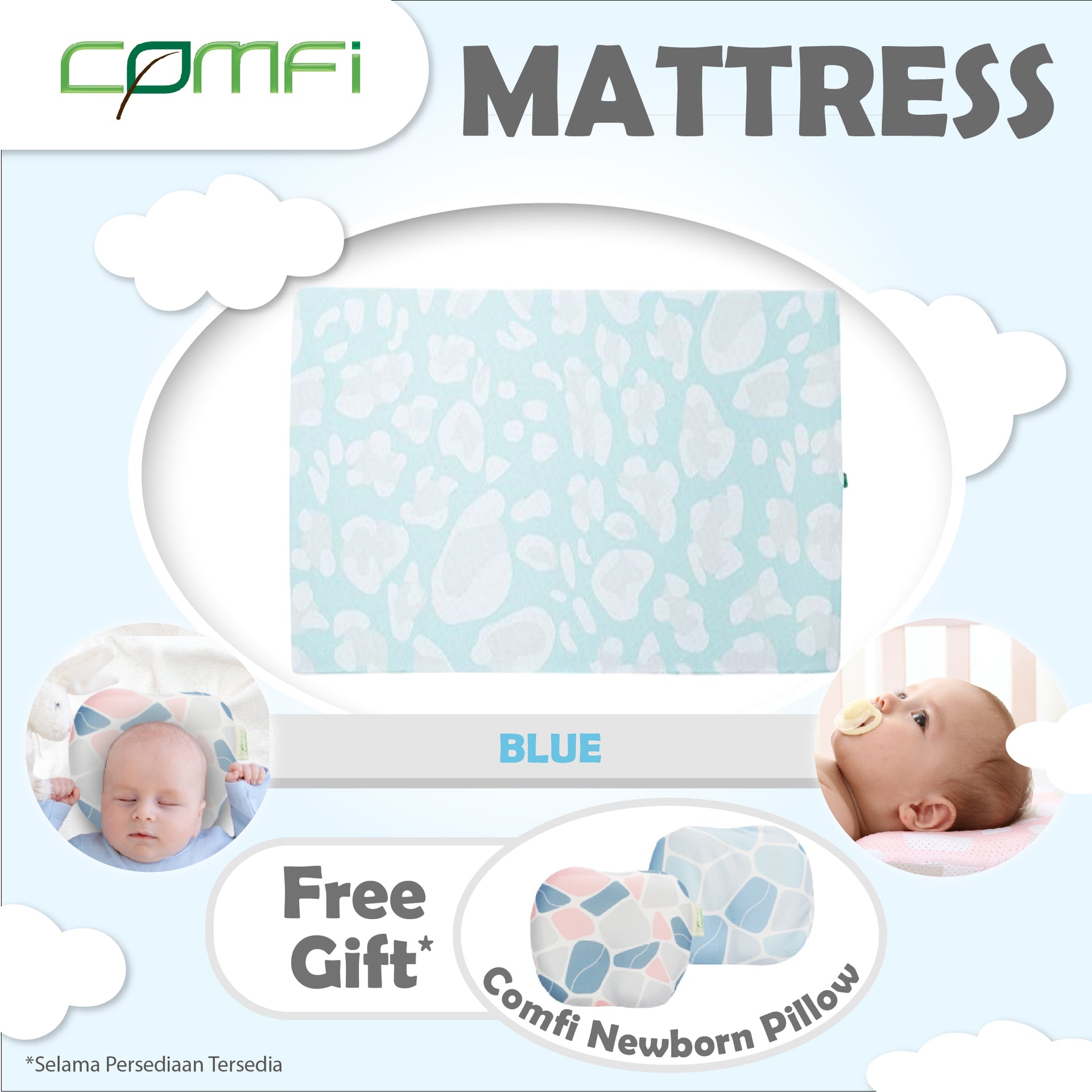 Comfi Breathing Mattress 97cm x 140cm x 2cm – Comfi Matras Bayi