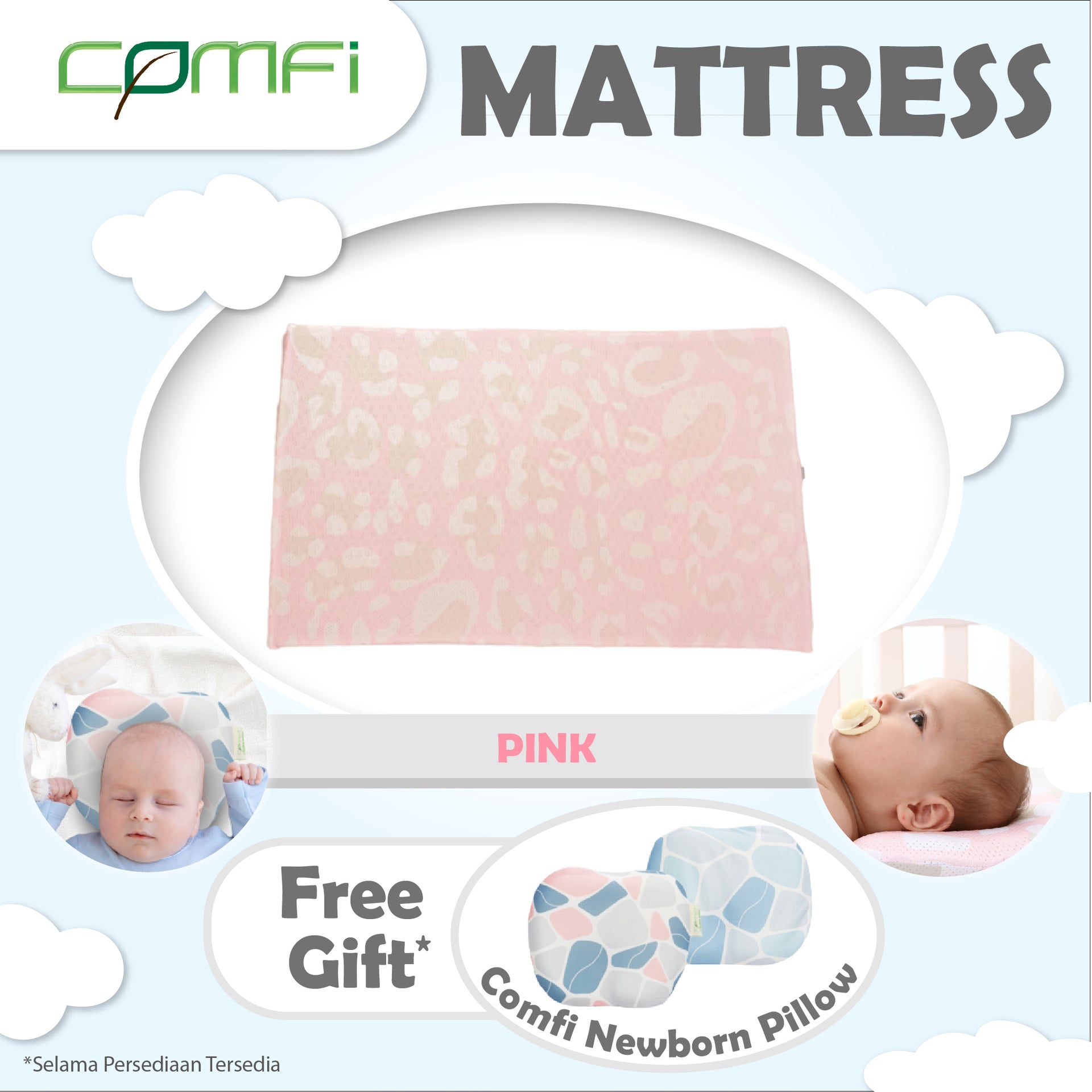 Comfi Breathing Mattress 65cm x 95cm x 2cm – Comfi Matras Bayi