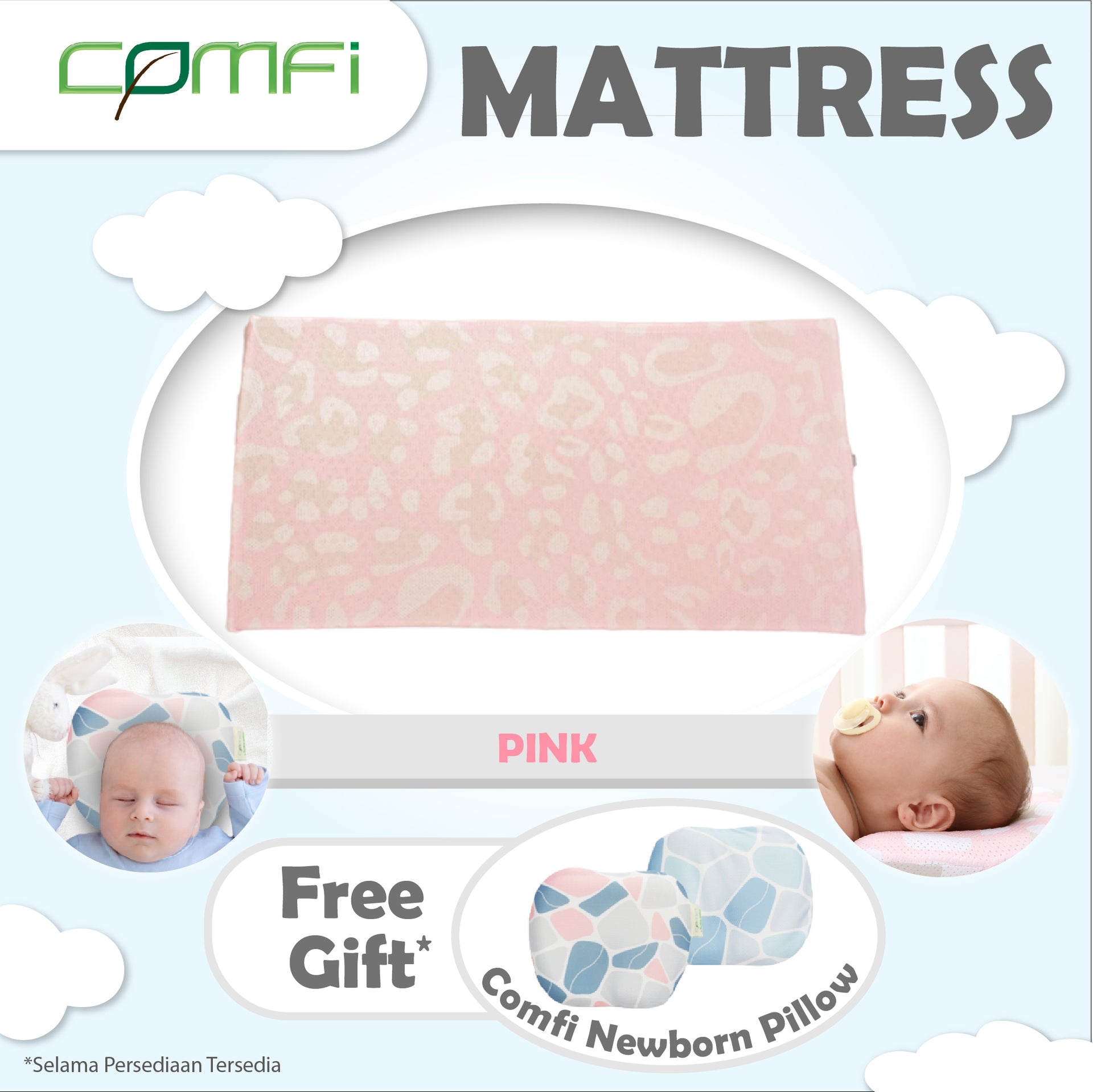 Comfi Breathing Mattress 60cm x 120cm x 2cm – Comfi Matras Bayi