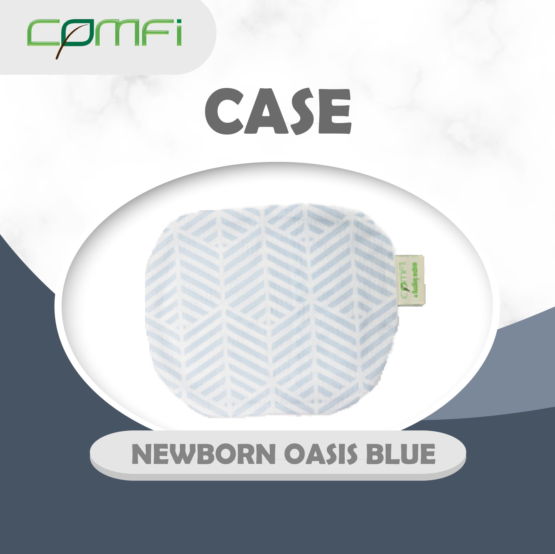 Case Comfi Oasis Blue Newborn, Toddler Child - Sarung Bantal