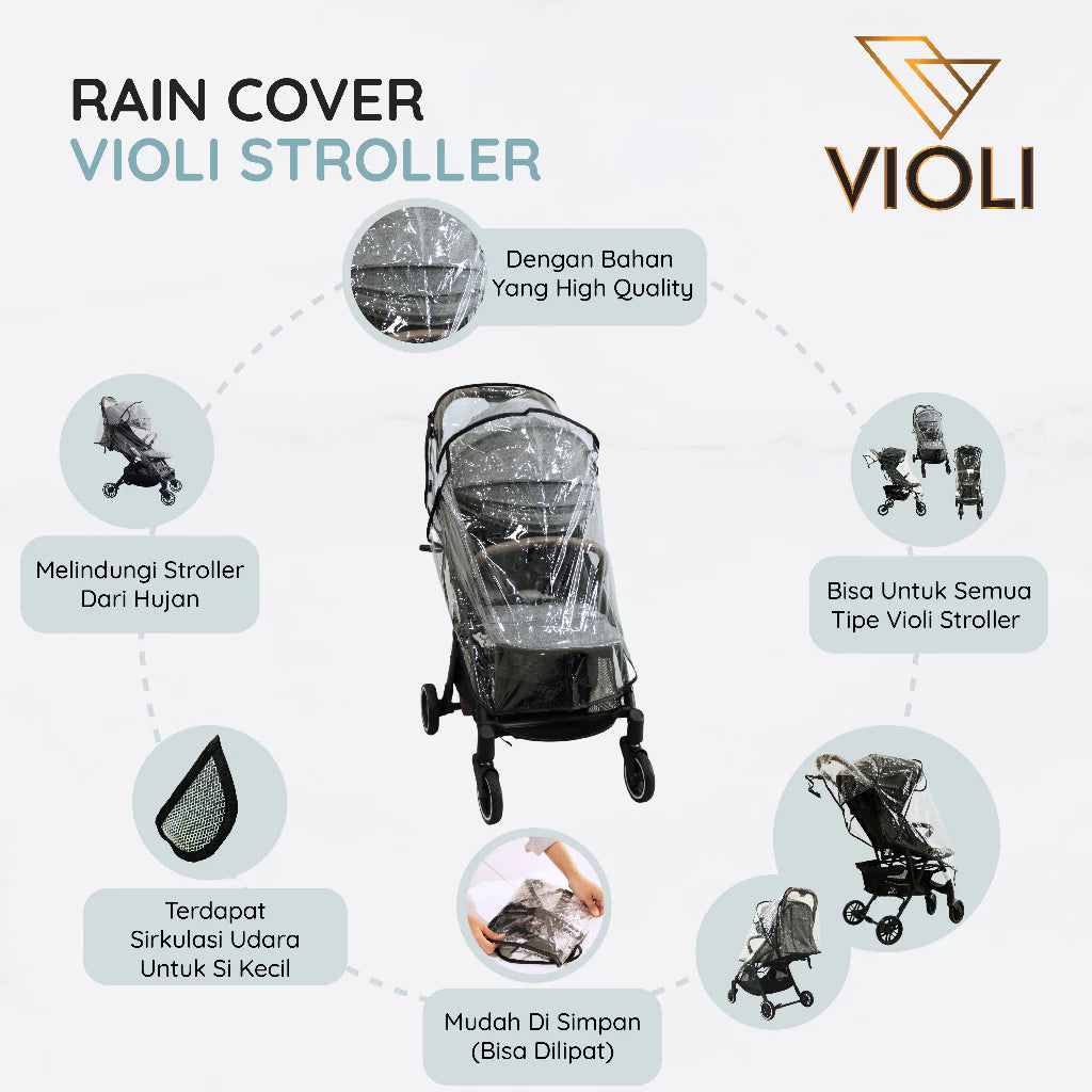 Rain Cover Stroller Violi