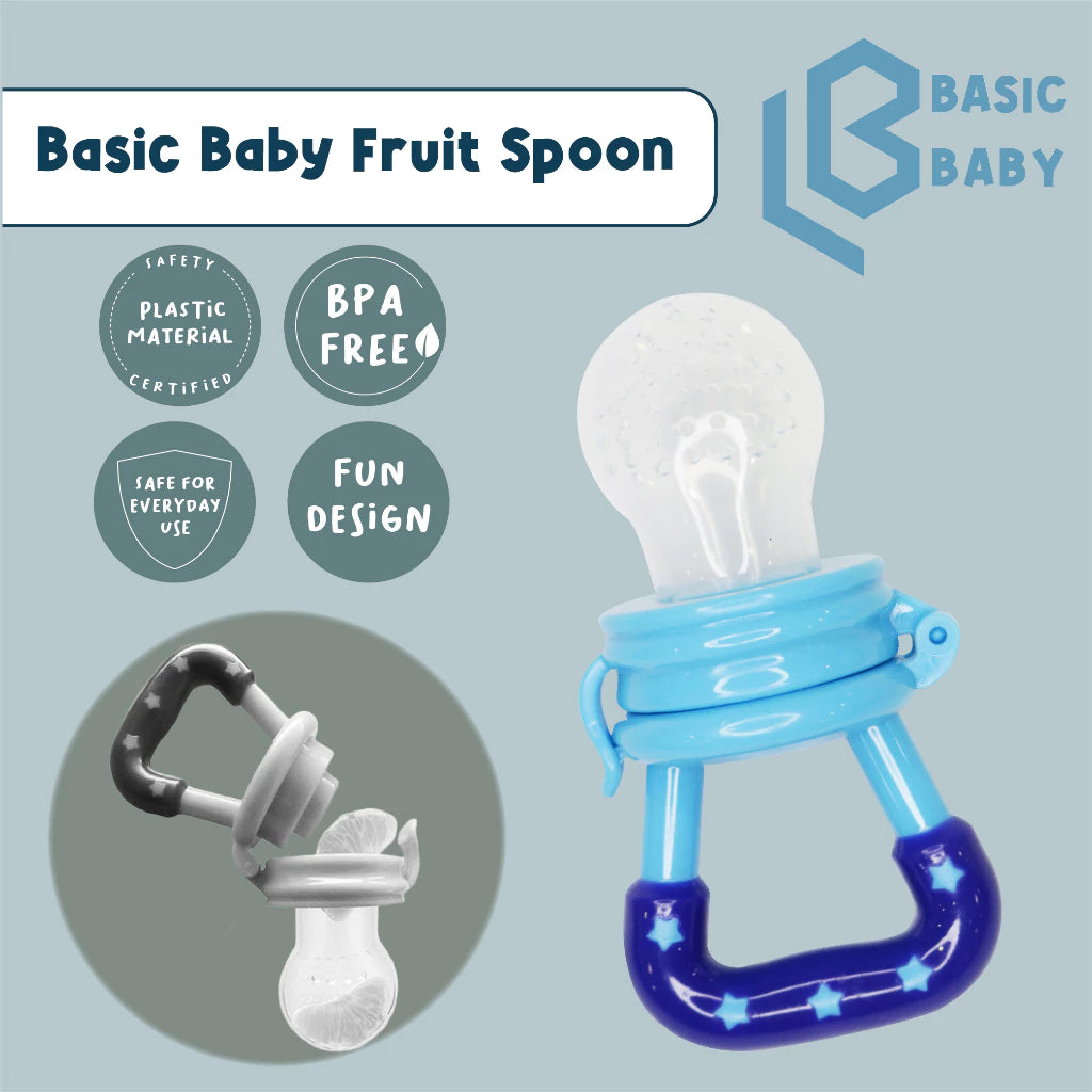 Basic Baby Fruit Spoon - Navy Blue