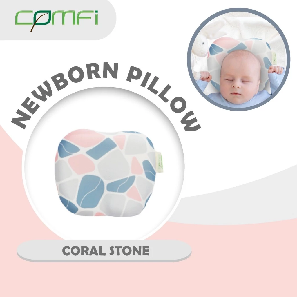Comfi Newborn Breathing Pillow (NEW EDITION) - Bantal Bayi Anti Peyang & Keringat