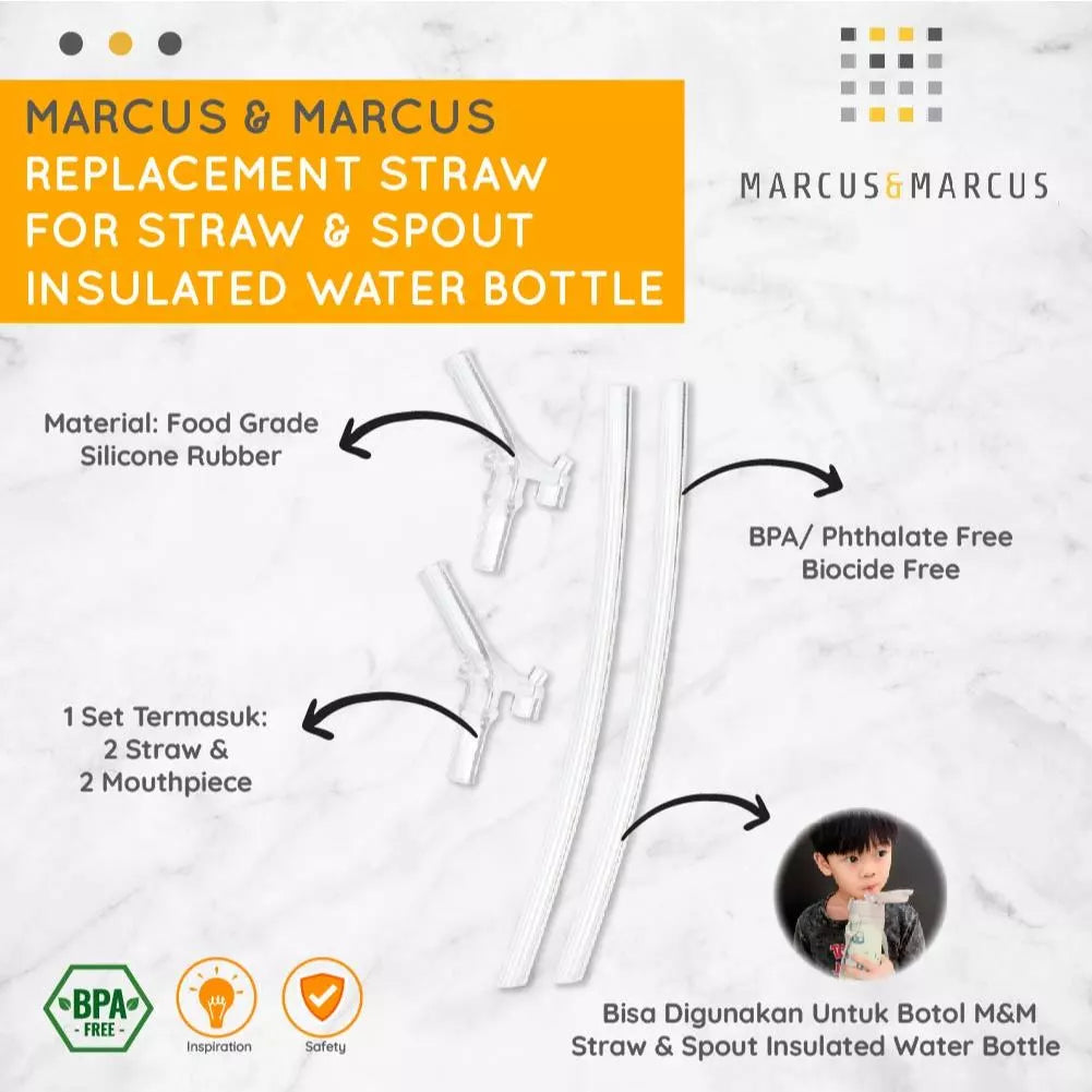 Marcus & Marcus Replacement Straw & Spout Insulated Water Bottle