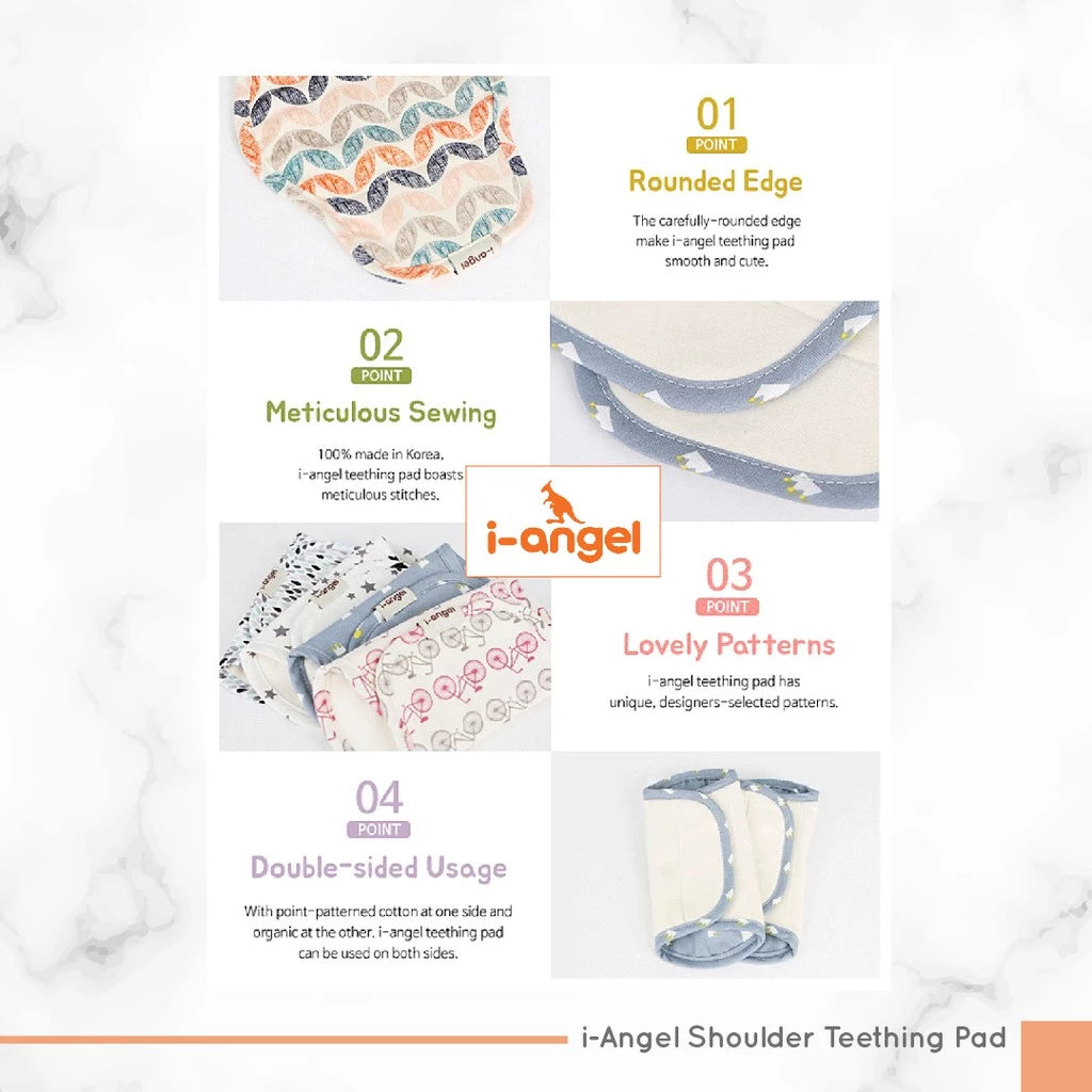 i-Angel Shoulder Teething Pad - Aksesoris Kain Bib Gendongan Hipseat